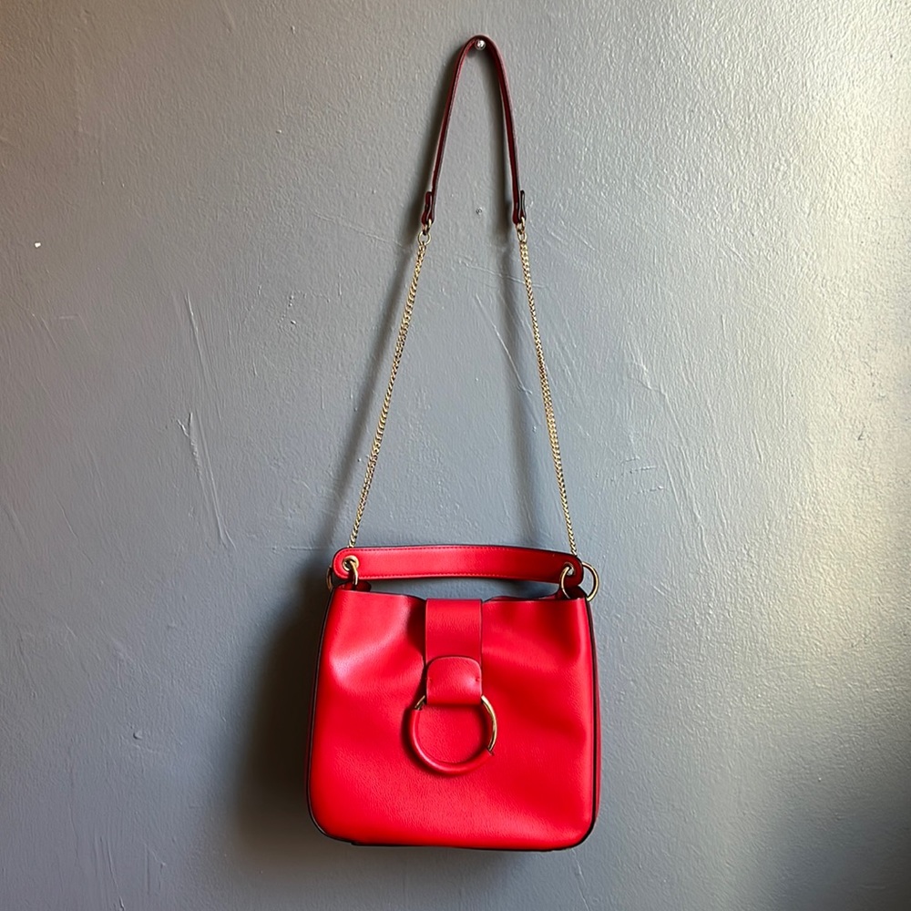 Zara TRF crossbody red handbag